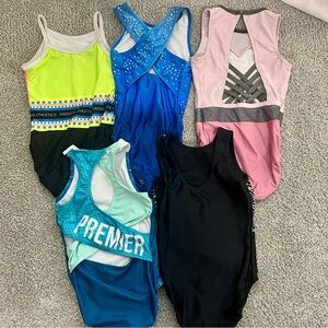 Colorful Gymnastics Leotards Set